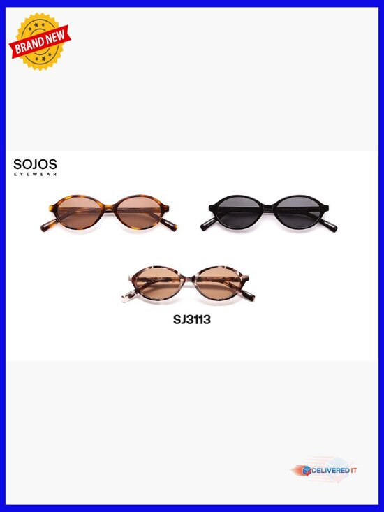 Handmade Acetate Polarized Oval Sunglasses Y2K Retro Vintage Narrow Fit main image 4